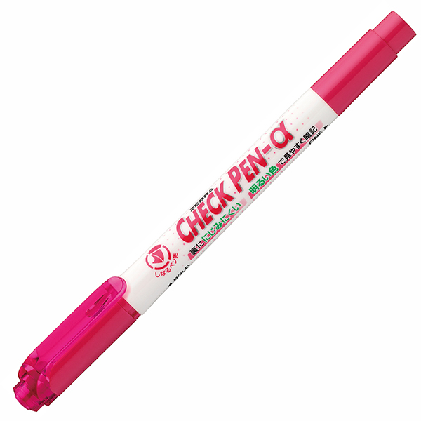 チェックペン　α　　ピンク